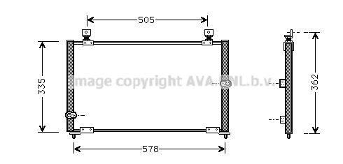 AVA QUALITY COOLING Конденсатор, кондиционер HD5108